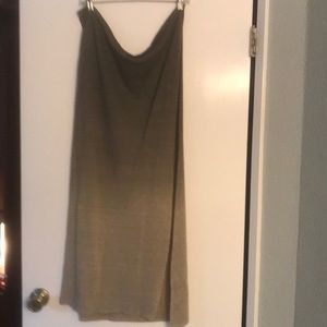 RALPH LAUREN RLX variegated green linen scarf